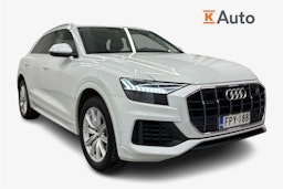 valkoinen Audi Q8 2021 kuva 1.