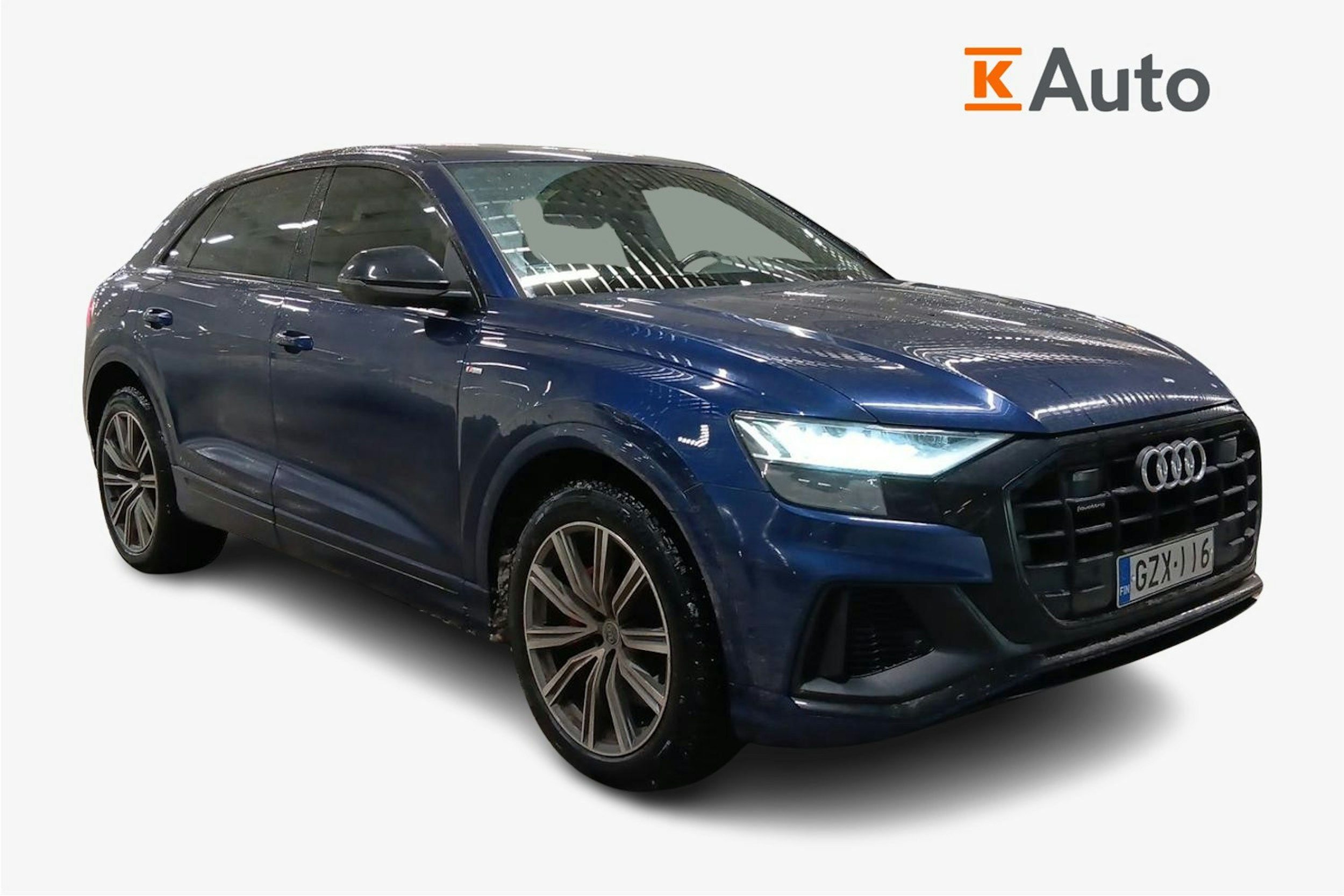 Sininen Audi Q8 2021 kuva 1.
