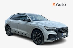 Valkoinen Audi Q8 2021 kuva 1.