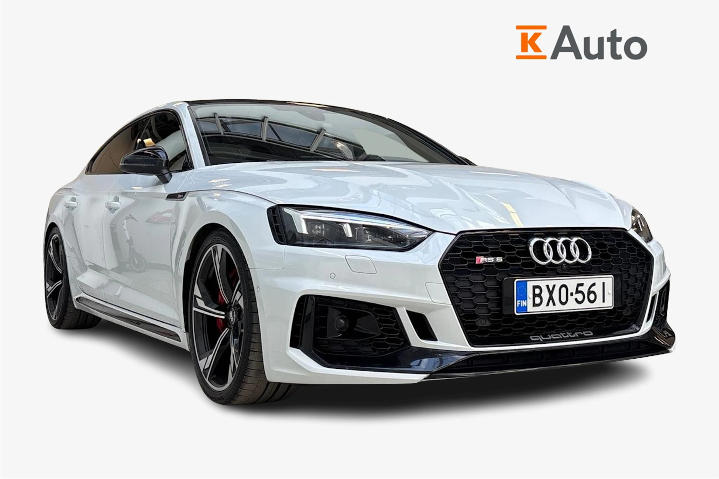 valkoinen Audi RS5 2019 kuva 1.