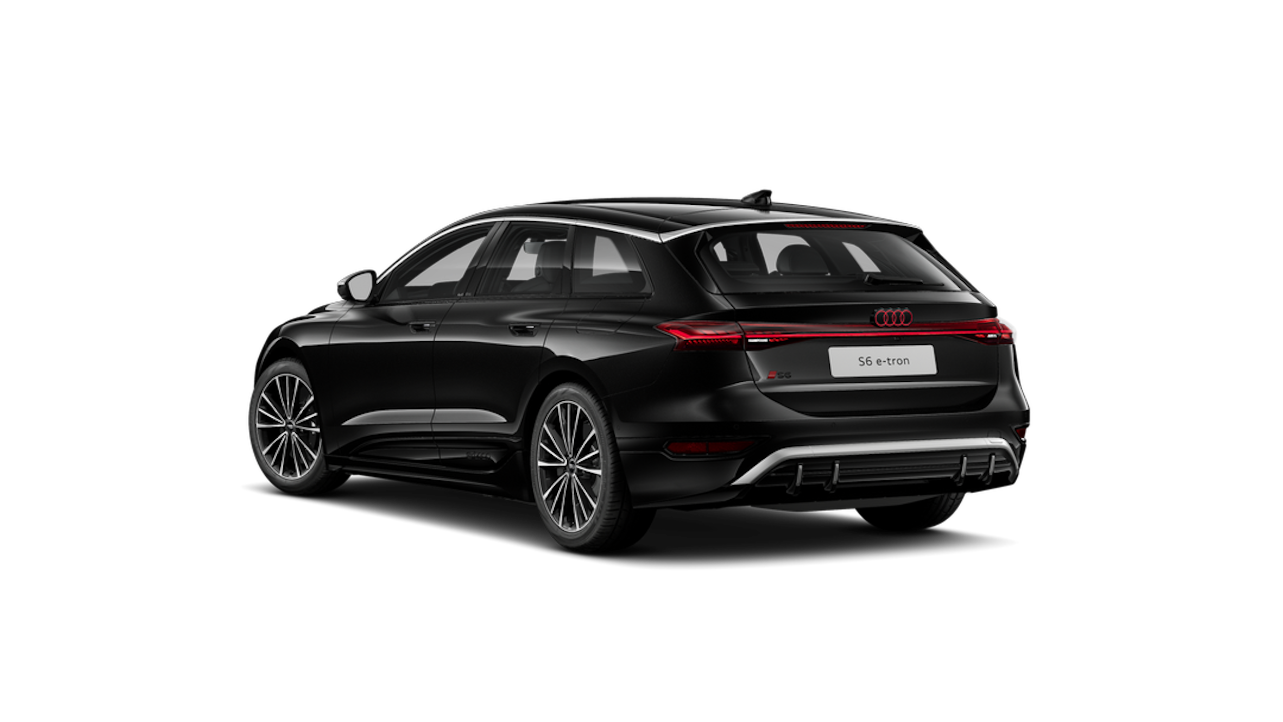 Mythos-musta, metalliväri Audi S6 e-tron 2025 kuva 4.