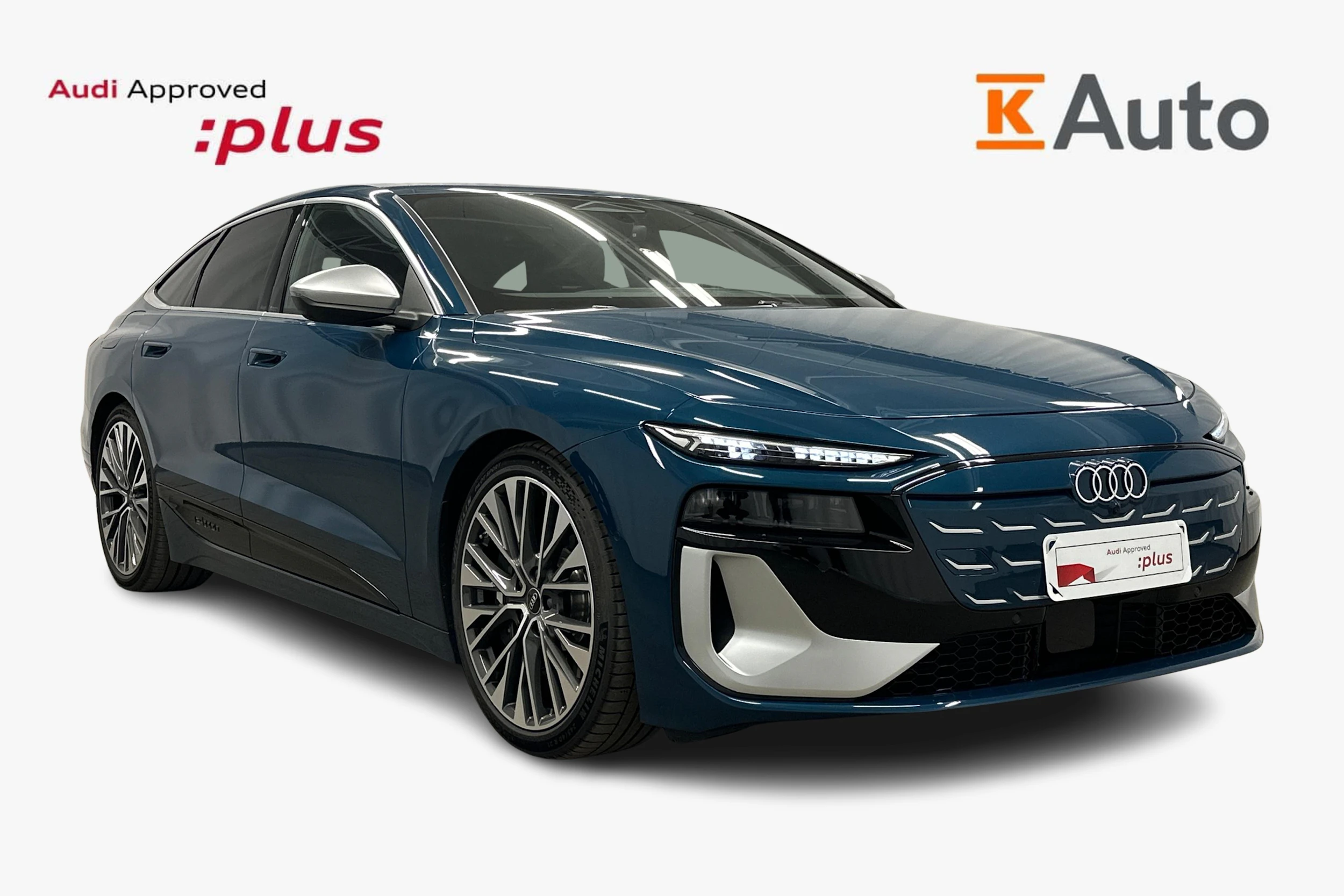 sininen Audi S6 e-tron 2025 kuva 1.