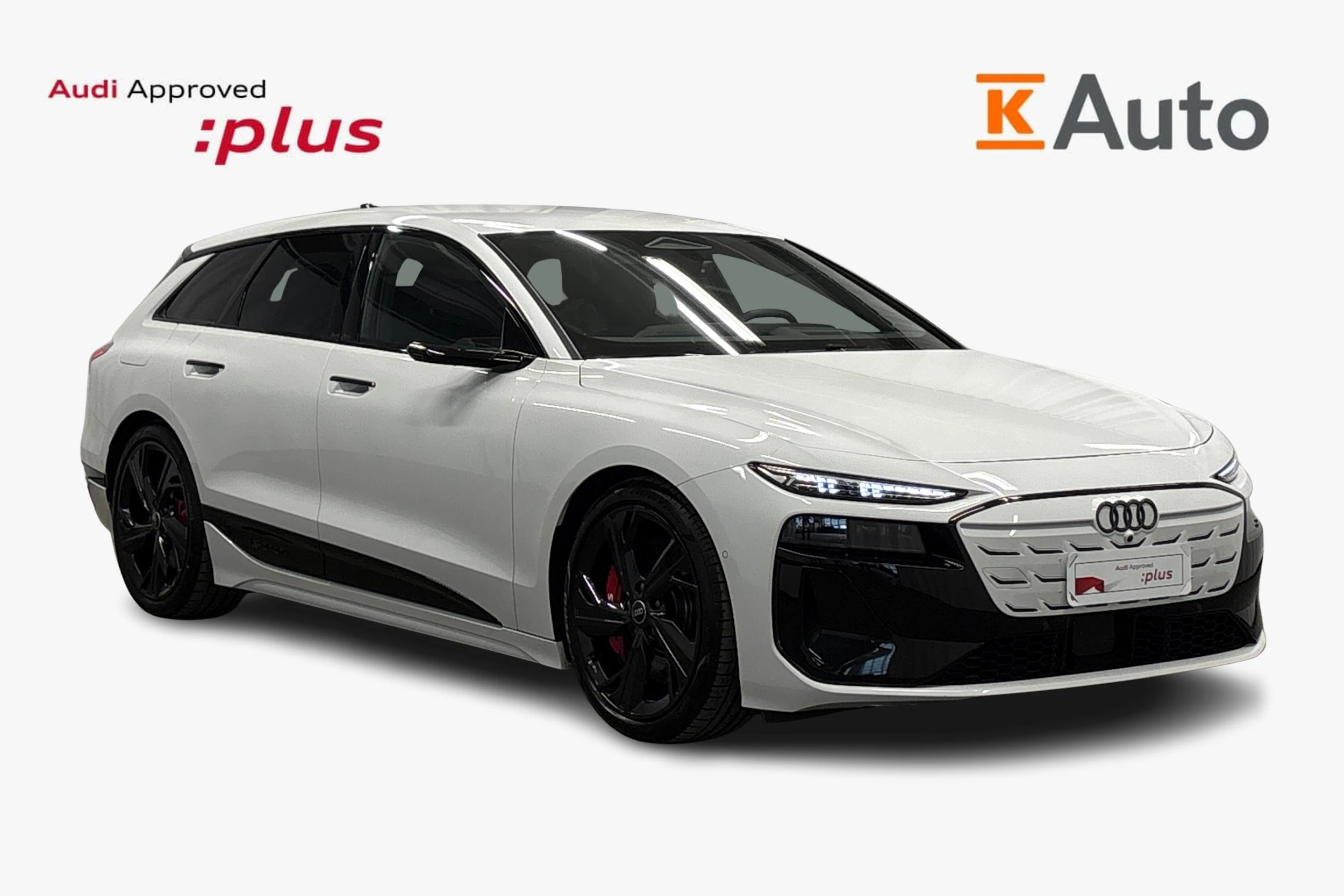 valkoinen Audi S6 e-tron 2025 kuva 1.