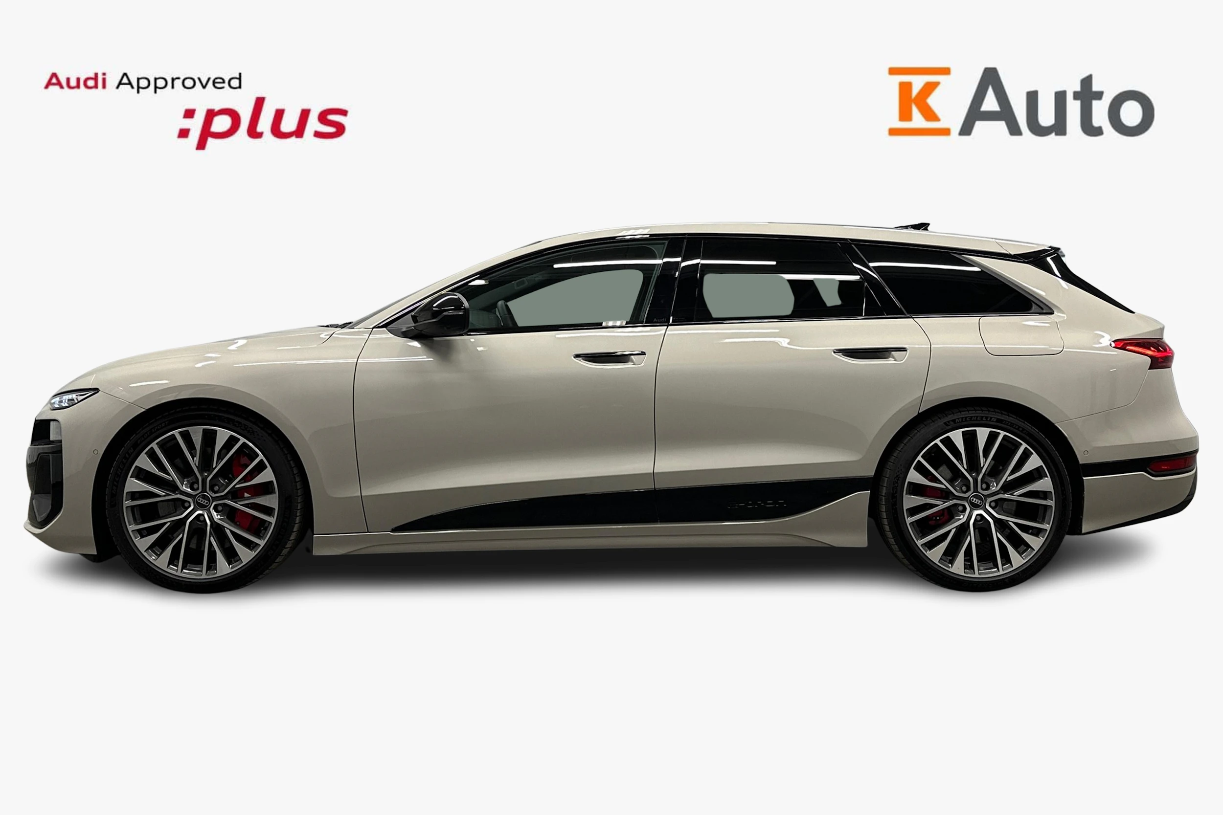 keltainen Audi S6 e-tron 2025 kuva 5.