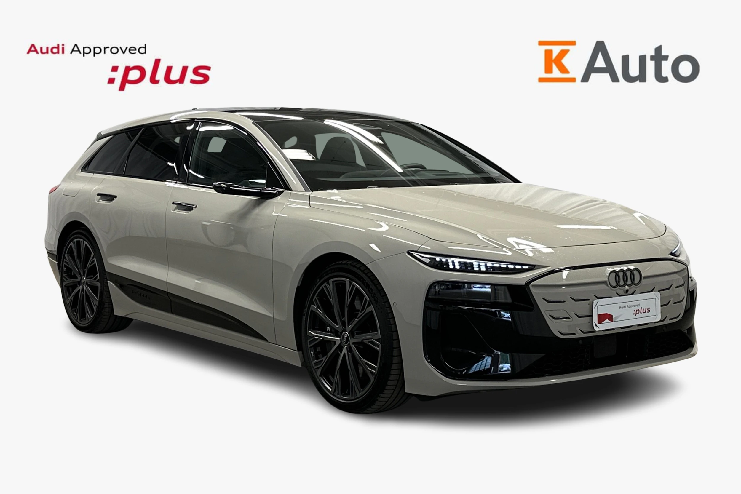 beige Audi S6 e-tron 2025 kuva 1.