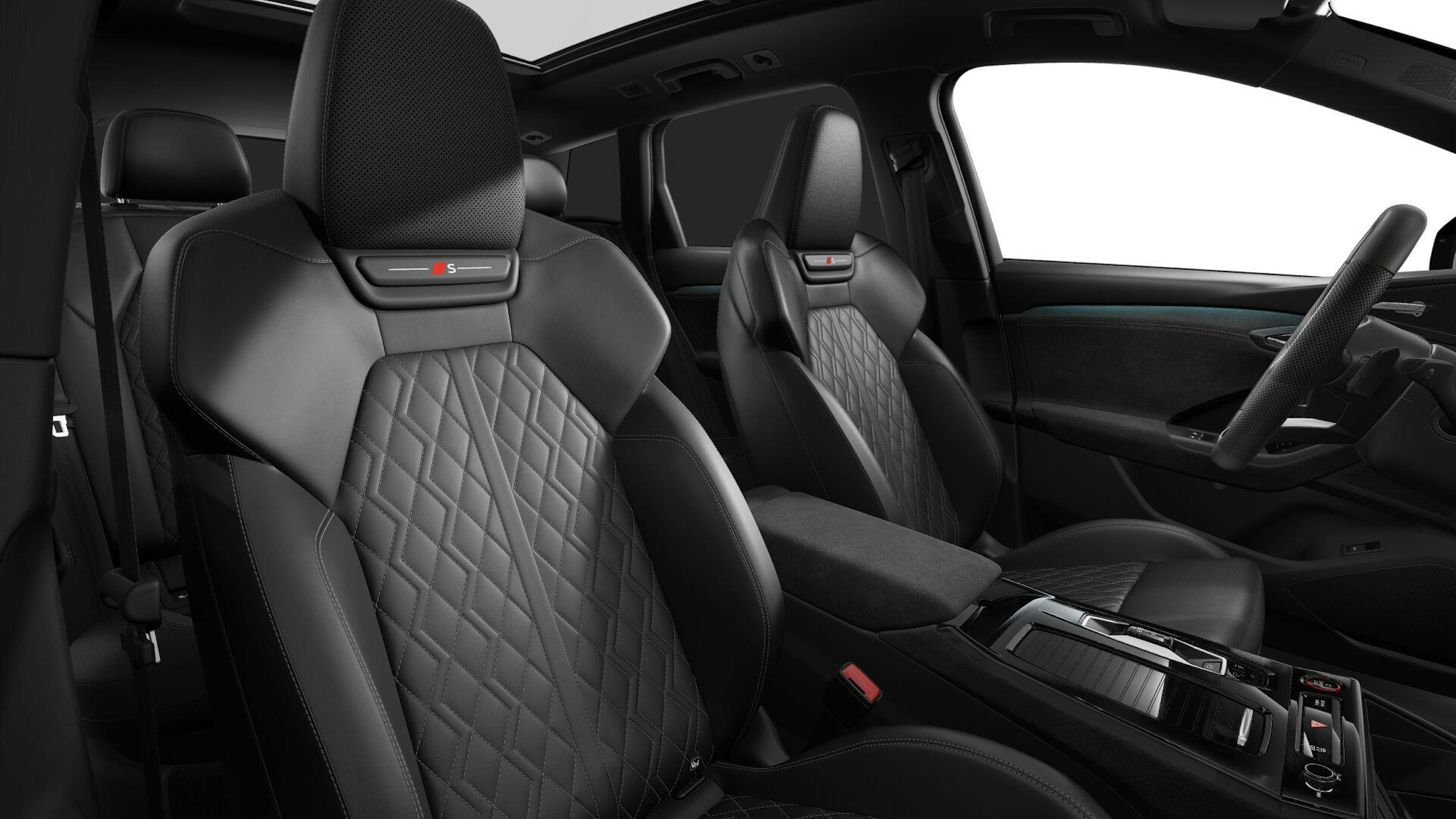 valkoinen Audi SQ6 e-tron 2024 kuva 7.