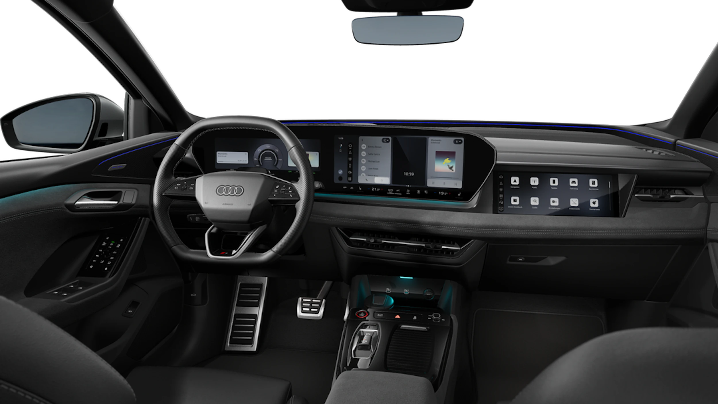 Mythos-musta, metalliväri Audi SQ6 e-tron 2027 kuva 7.