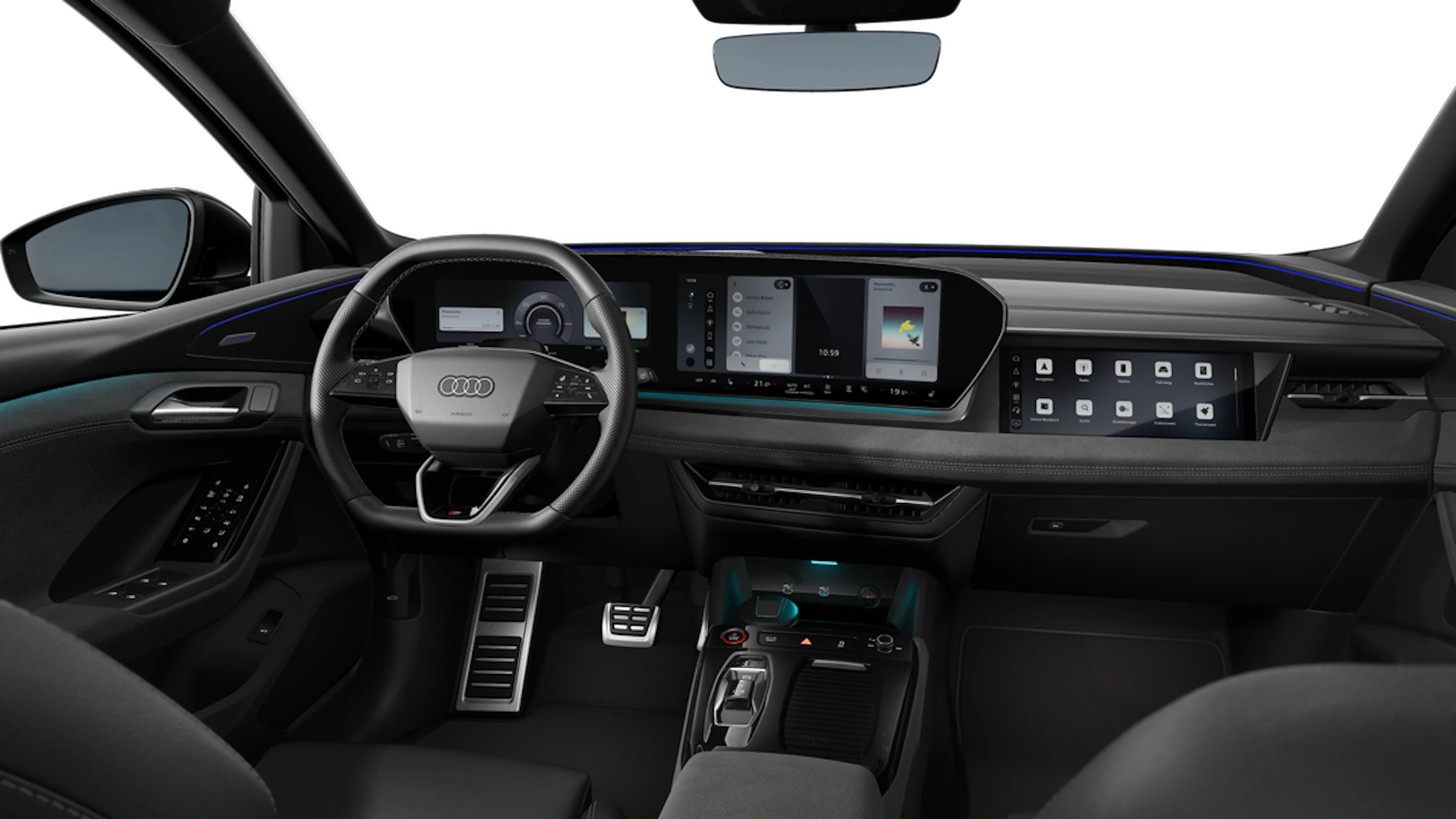 Mythos-musta, metalliväri Audi SQ6 e-tron 2027 kuva 7.