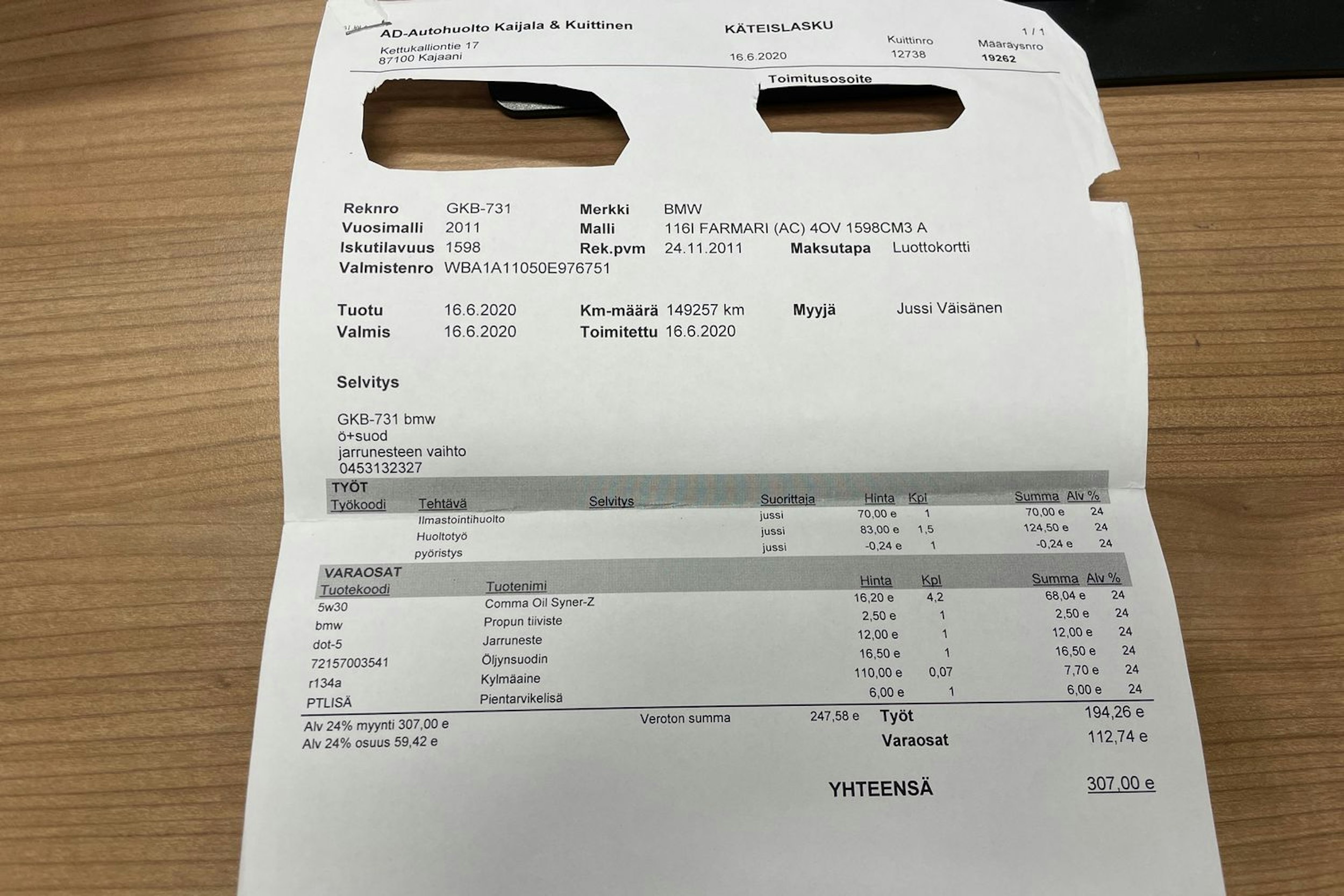 musta BMW 116 2011 kuva 28.