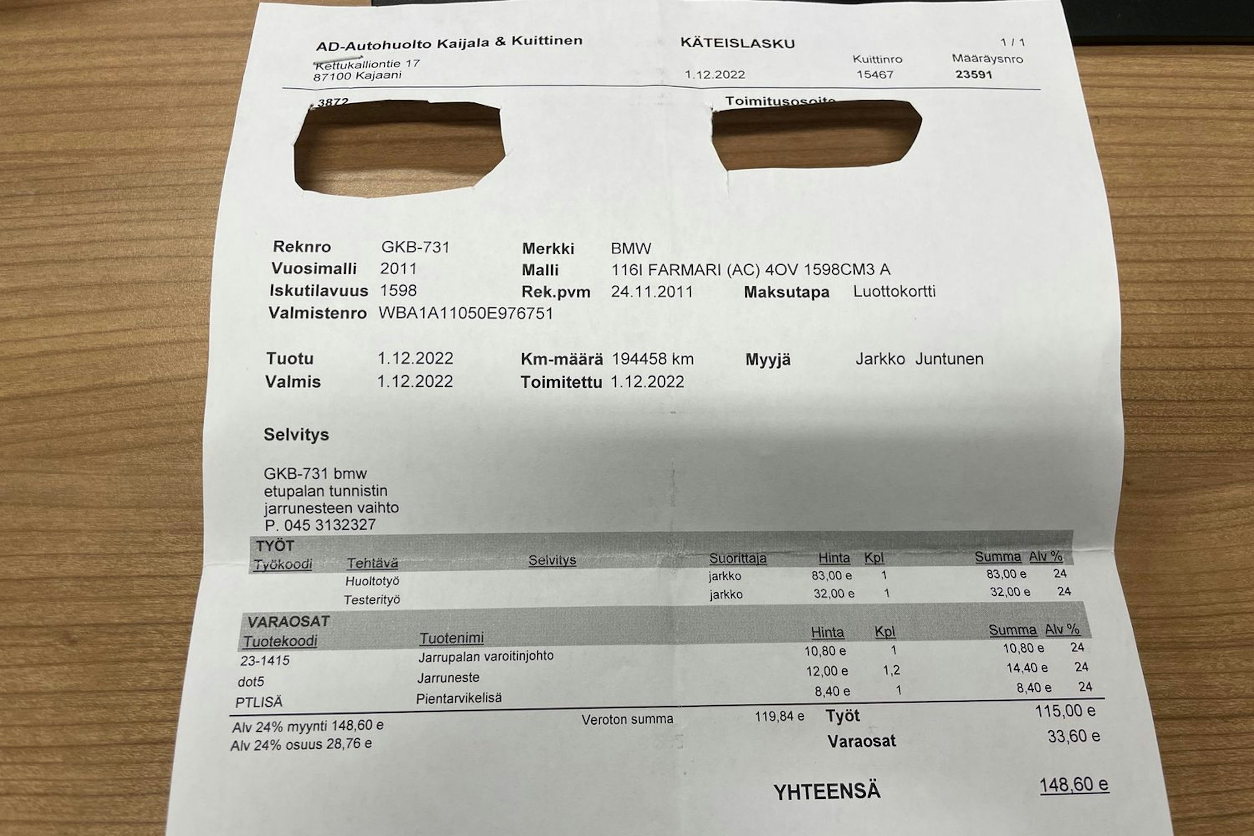 musta BMW 116 2011 kuva 29.