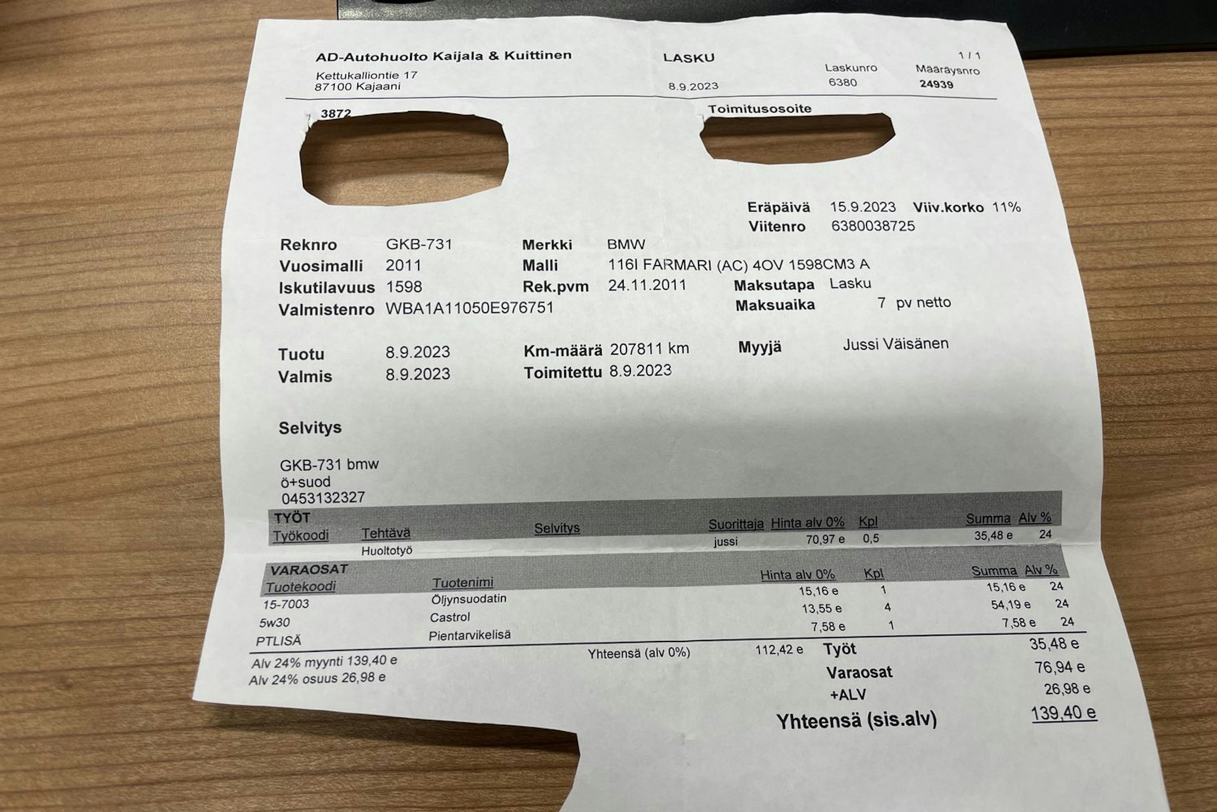 musta BMW 116 2011 kuva 30.