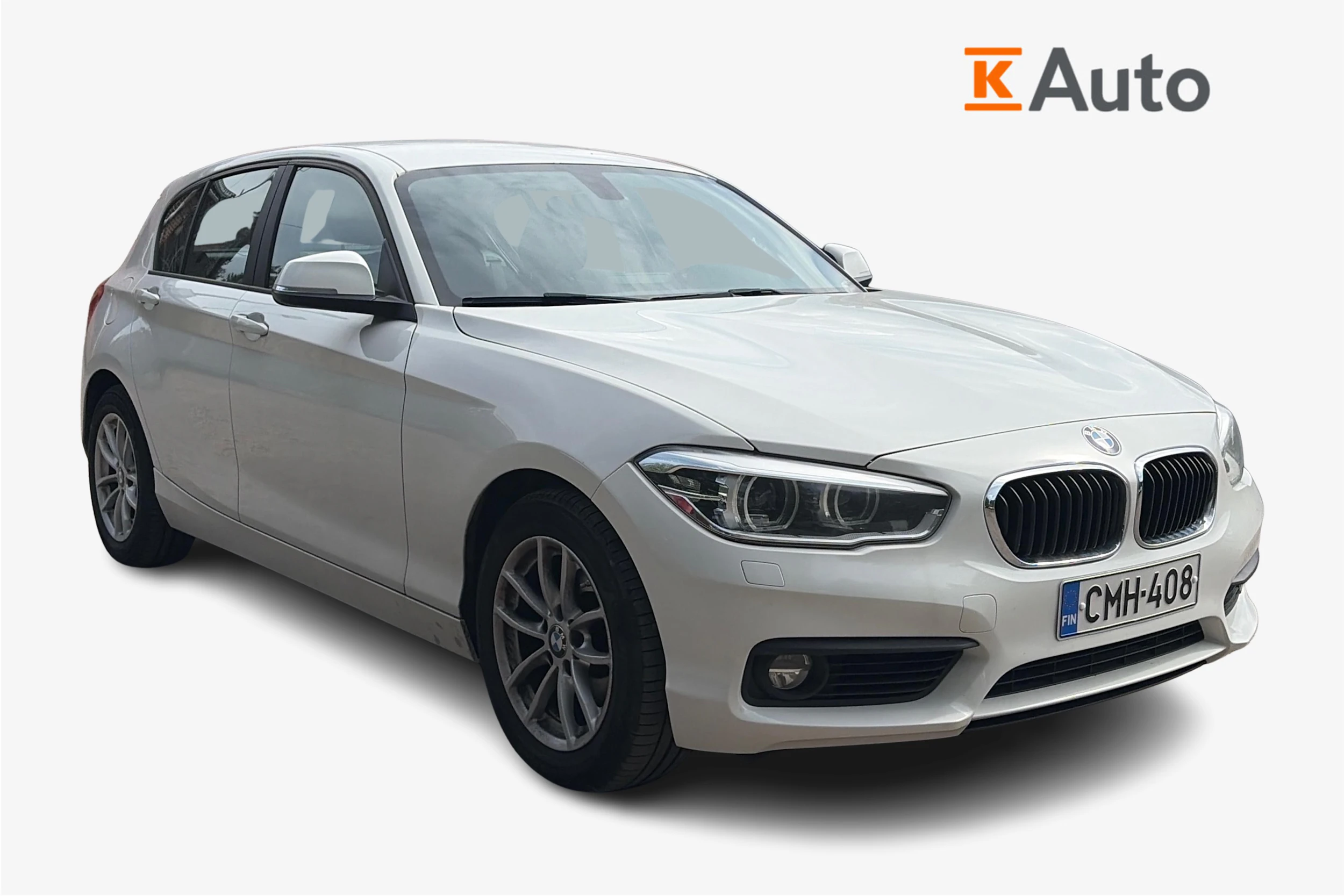valkoinen BMW 118 2019 kuva 1.