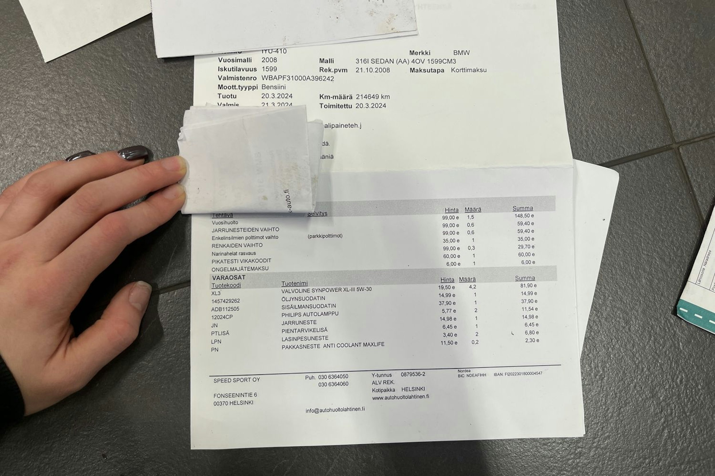 Valkoinen BMW 316 2008 kuva 29.