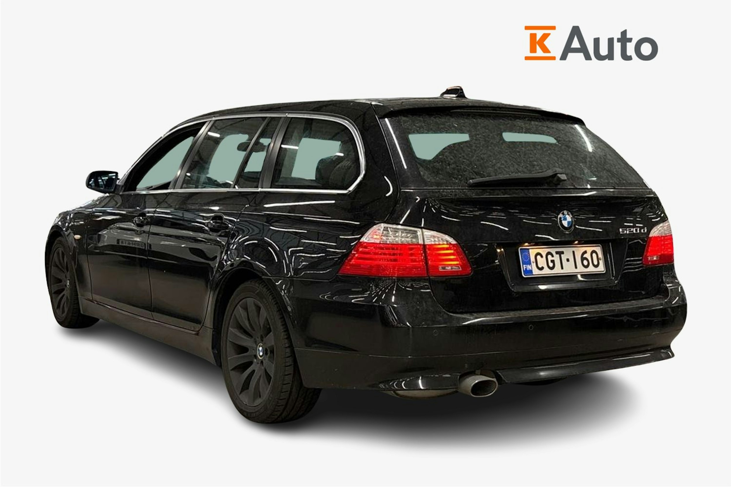 musta BMW 520 2008 kuva 2.