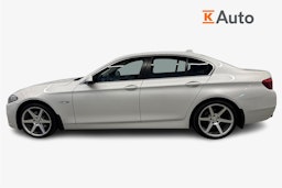 valkoinen BMW 520 2015 kuva 6.