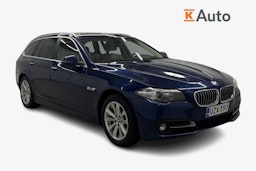sininen BMW 520 2015 kuva 1.