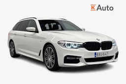 valkoinen BMW 520 2018 kuva 1.