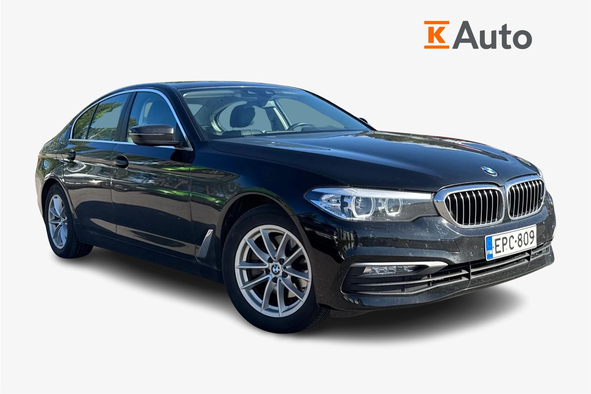 musta BMW 520 2019 kuva 1.