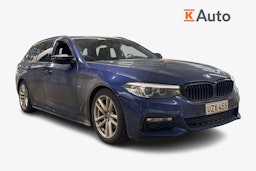 sininen BMW 520 2019 kuva 1.