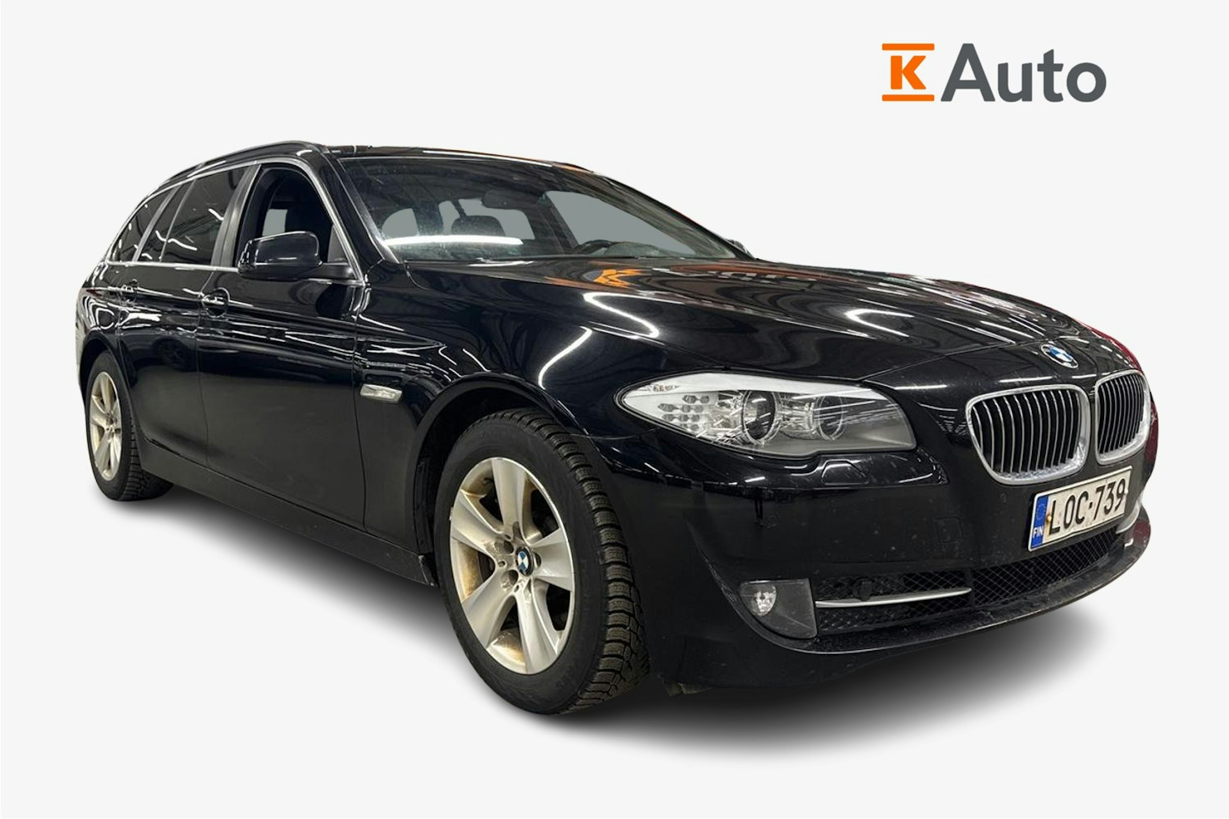 musta BMW 525 2013 kuva 1.