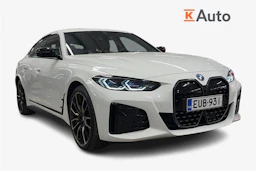 valkoinen BMW i4 2022 kuva 1.