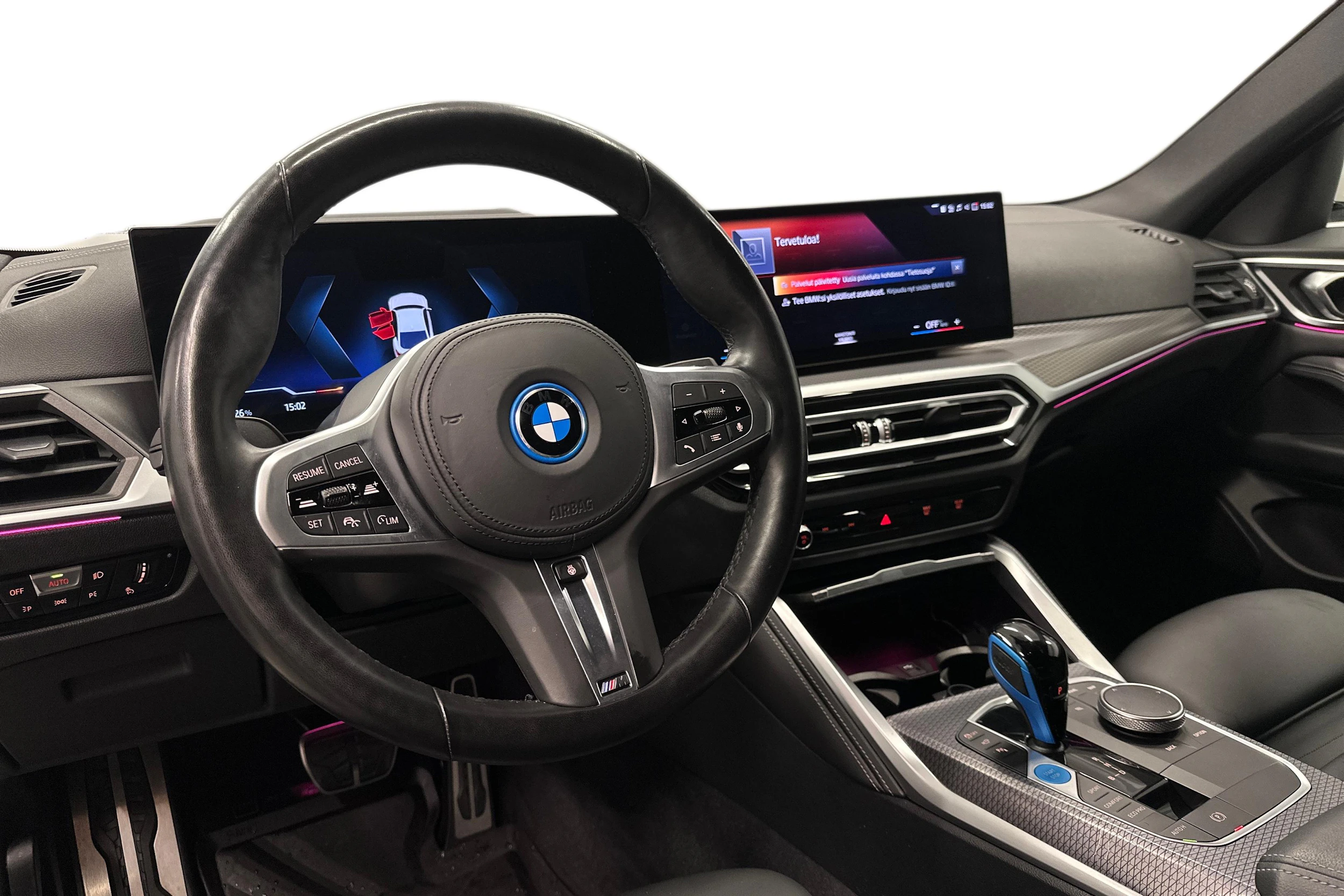 valkoinen BMW i4 2022 kuva 6.