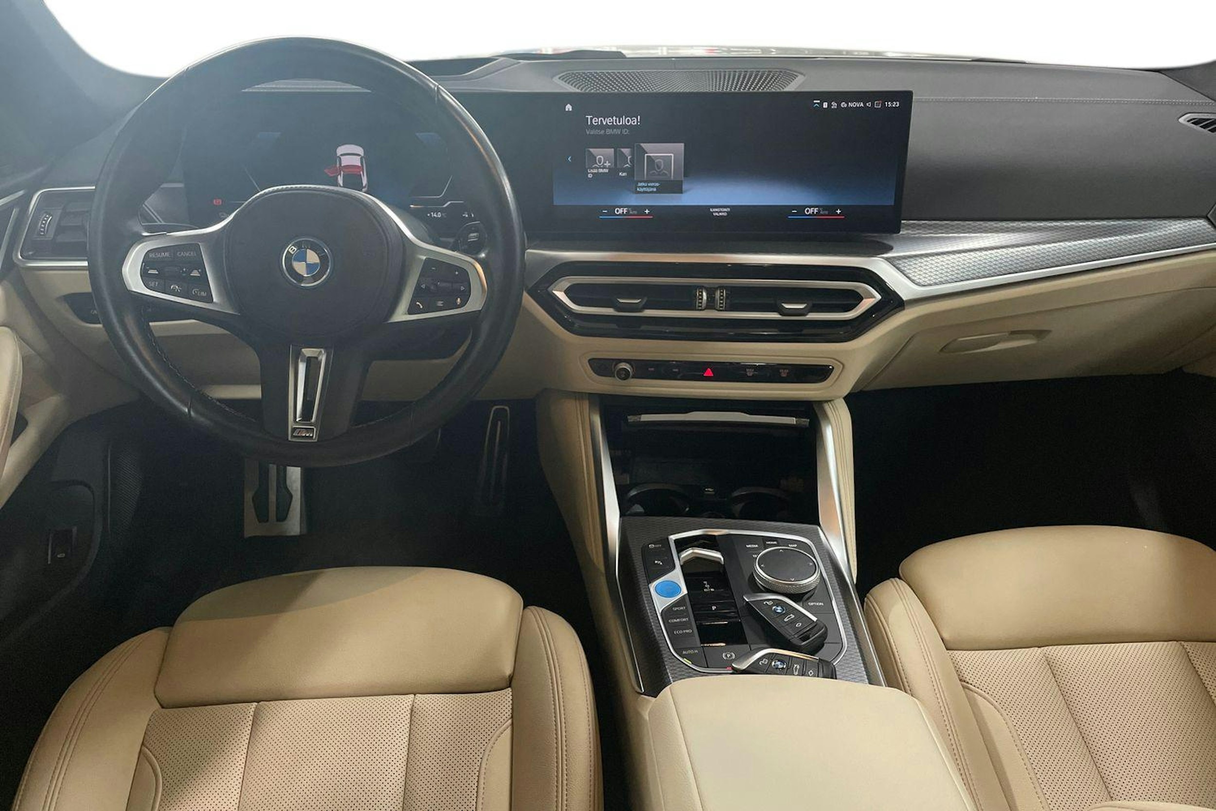 Valkoinen BMW i4 2023 kuva 9.
