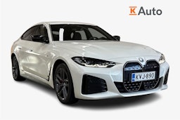 valkoinen BMW i4 2023 kuva 1.