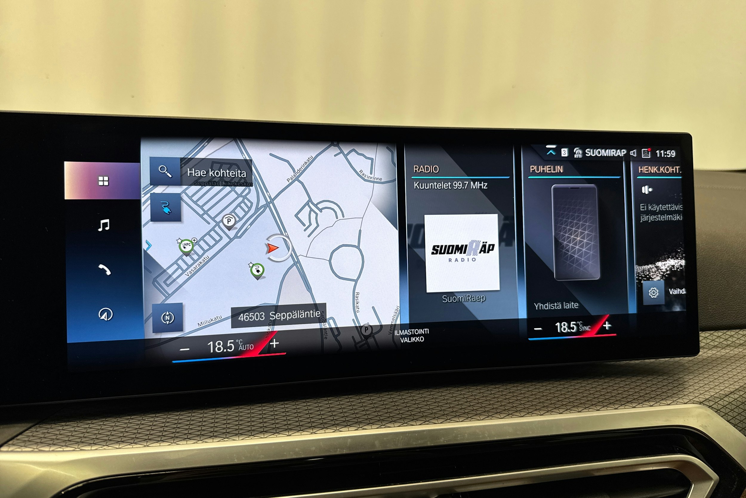 musta BMW i4 M50 2023 kuva 25.