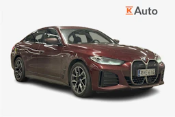 punainen BMW i4 2023 kuva 1.