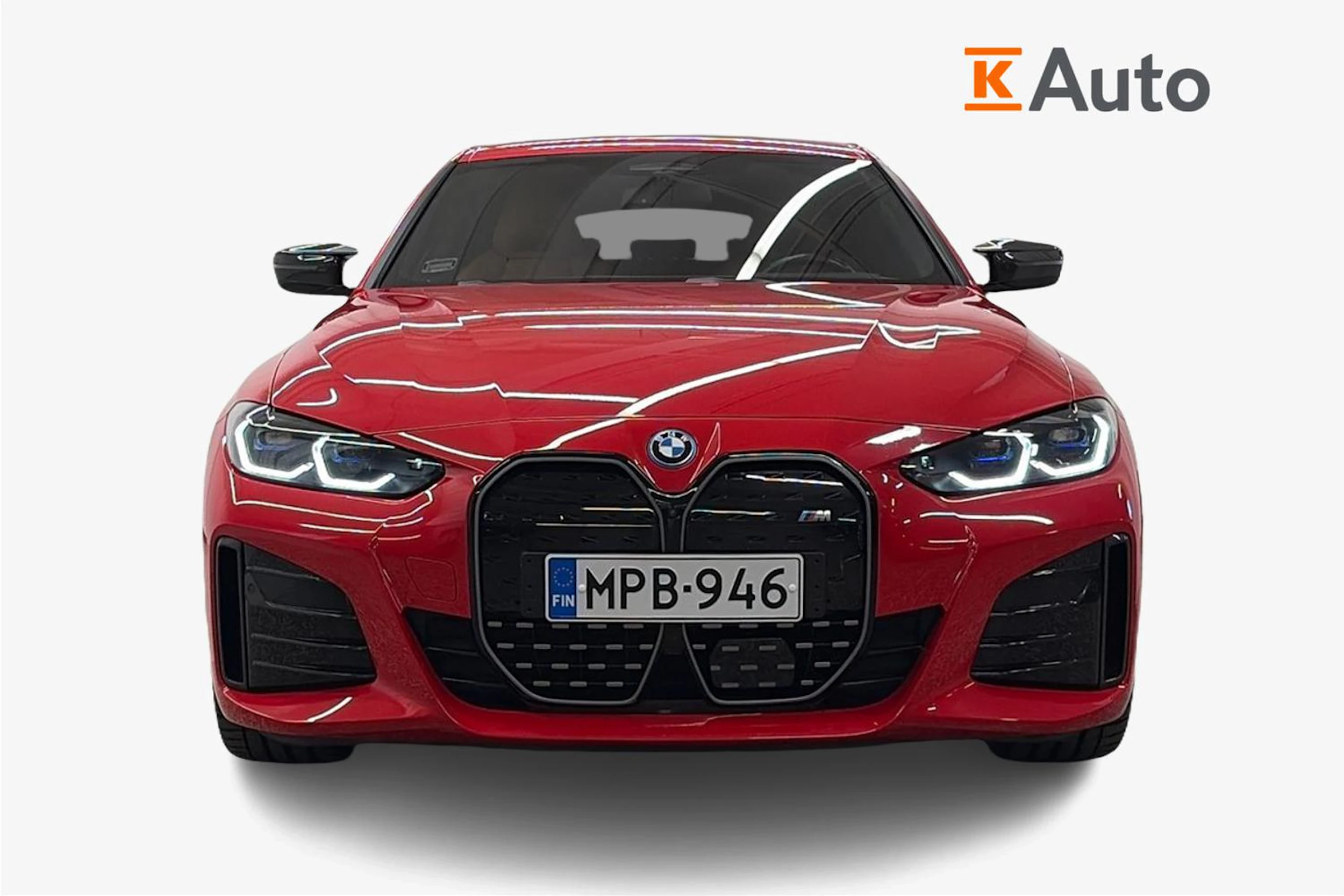 punainen BMW i4 2024 kuva 4.