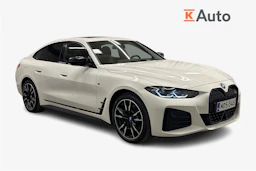 valkoinen BMW i4 M50 2024 kuva 1.