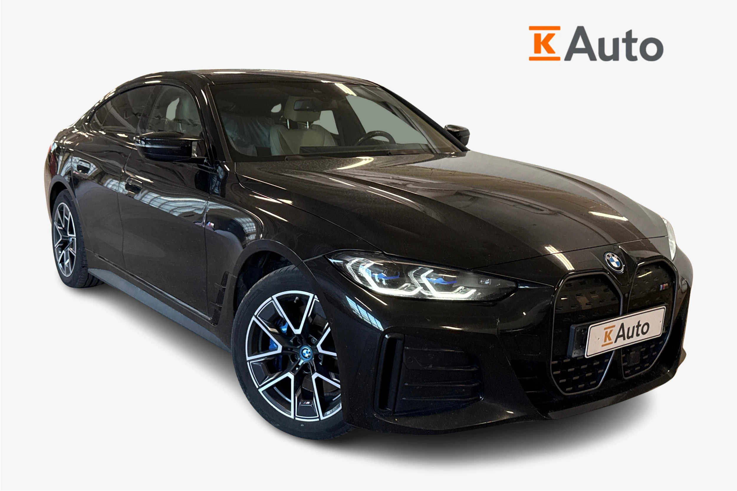 musta BMW i4 M50 2024 kuva 1.