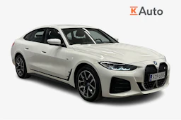 valkoinen BMW i4 2024 kuva 1.