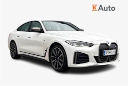 valkoinen BMW i4 2024 kuva 1.
