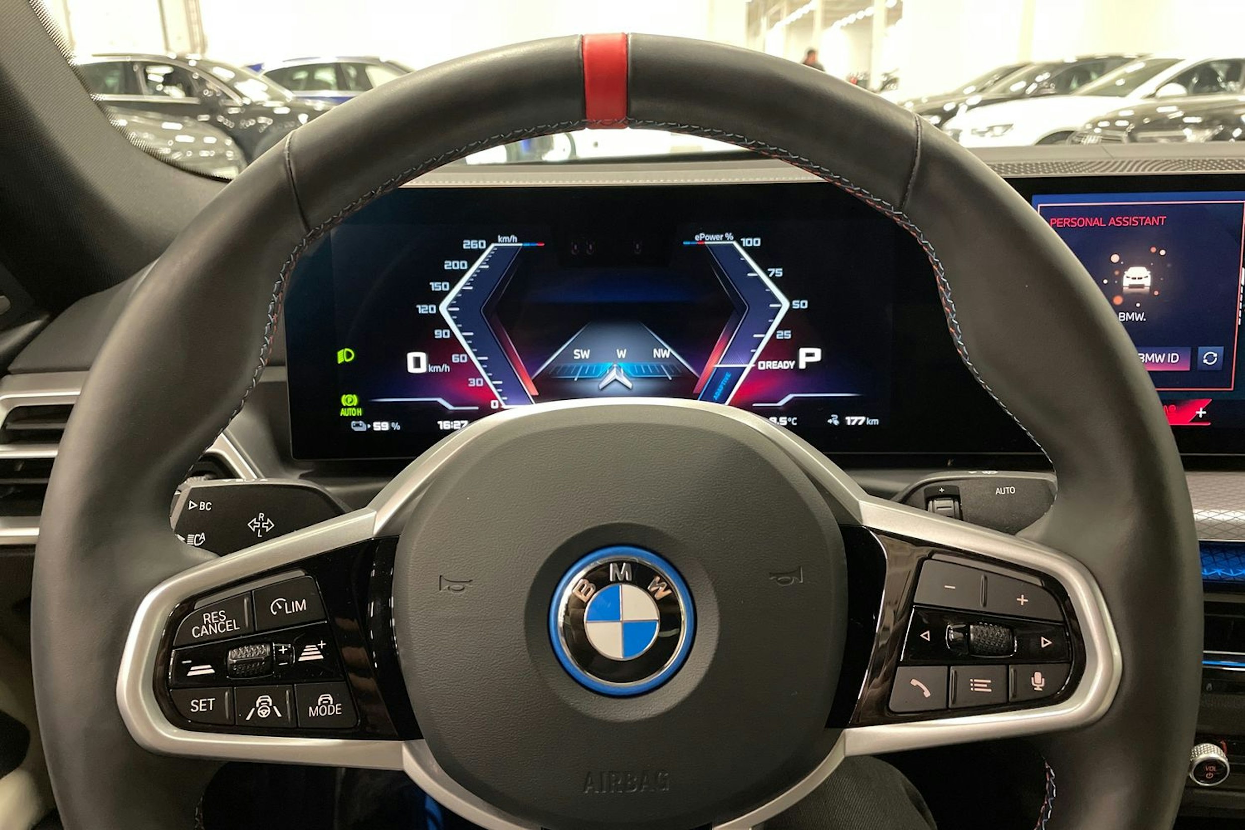 met. valkoinen BMW i4 M60 2025 kuva 16.