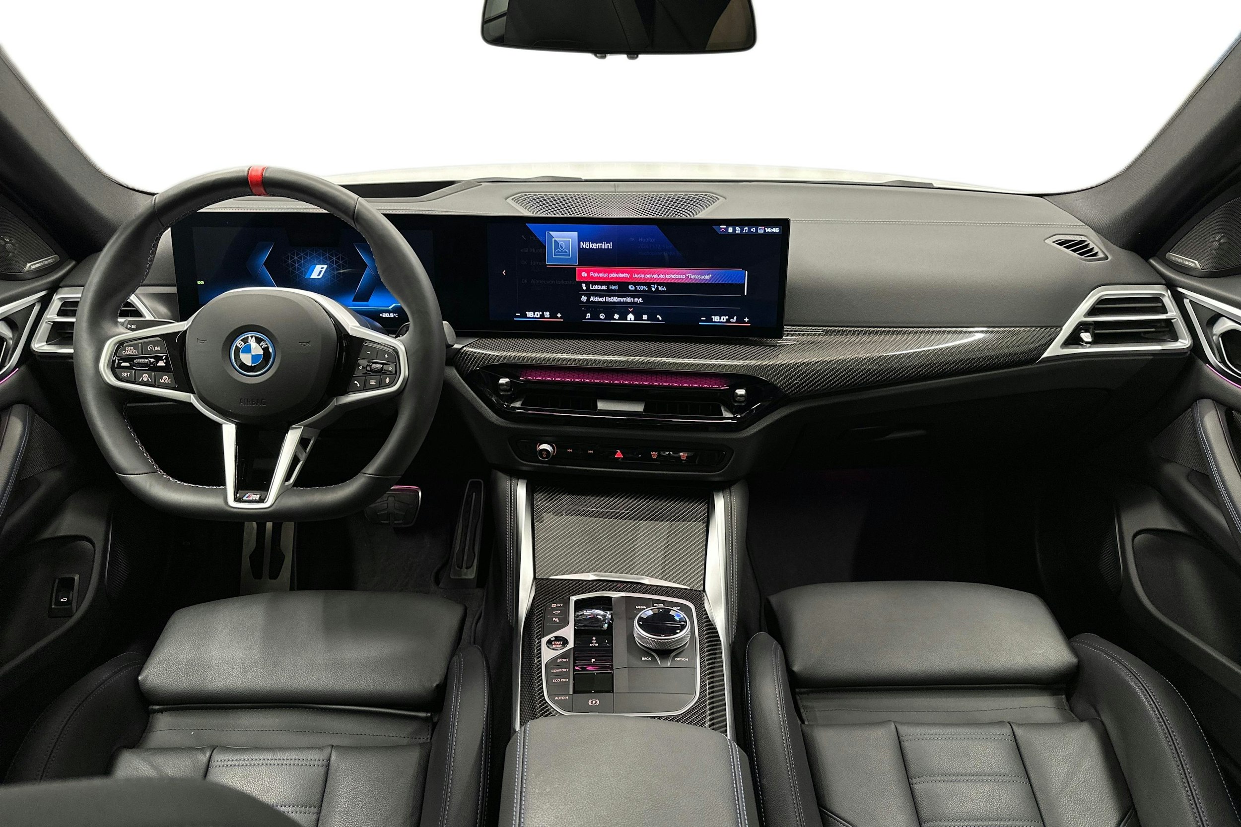 valkoinen BMW i4 M50 2024 kuva 9.