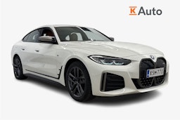 valkoinen BMW i4 M50 2024 kuva 1.