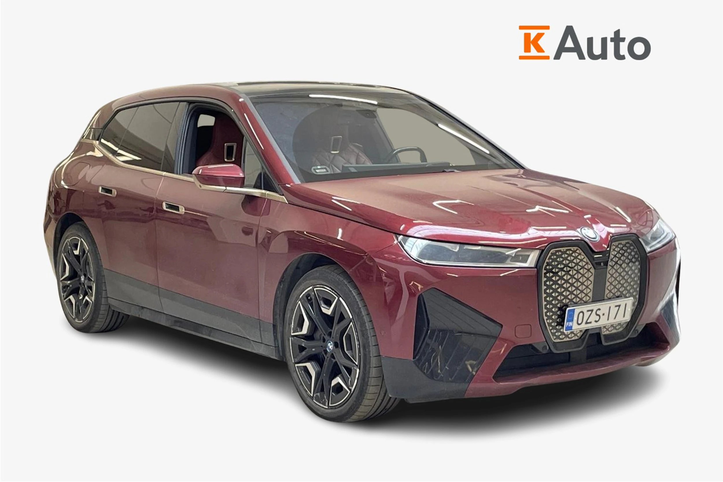 punainen BMW iX 2021 kuva 1.