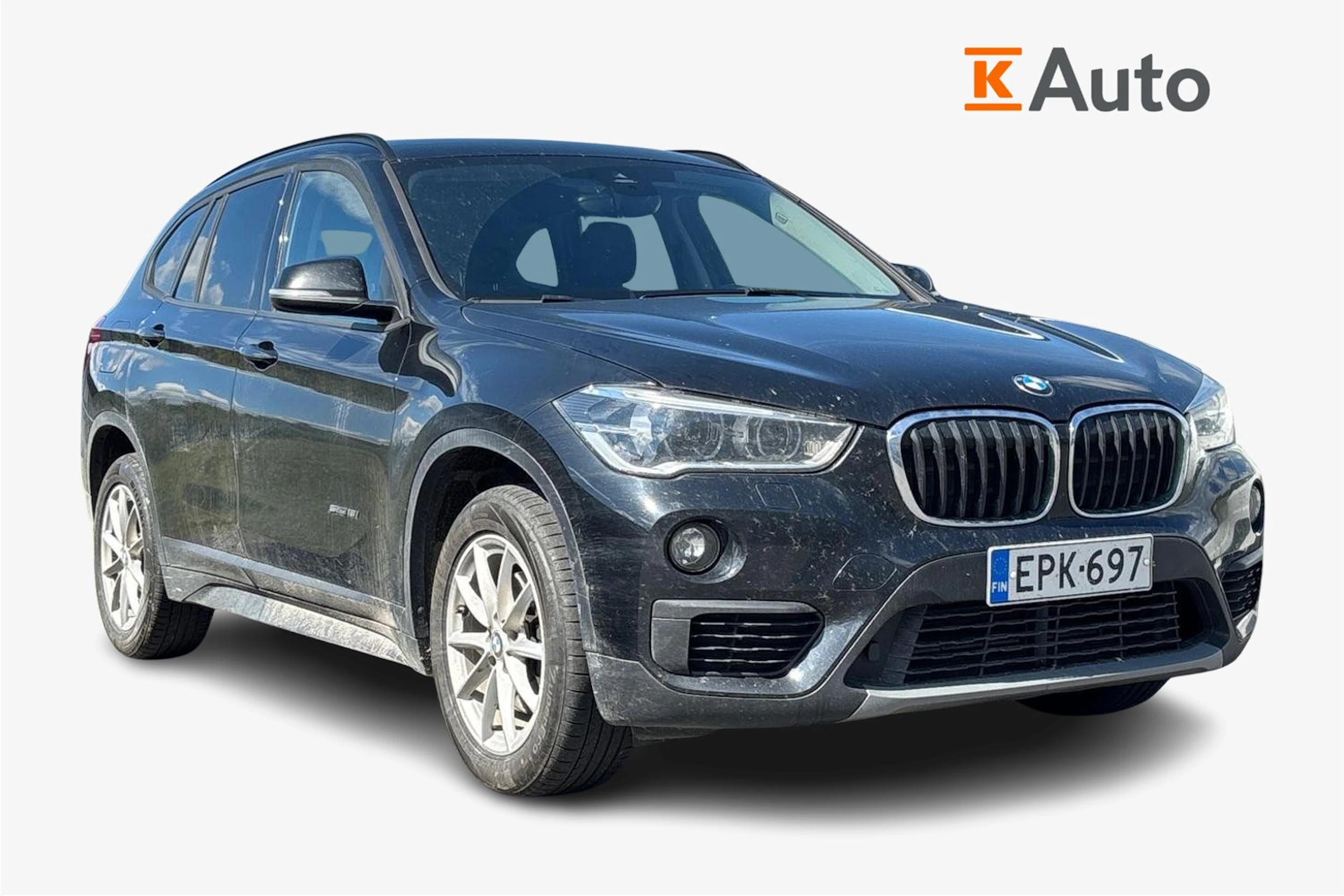 musta BMW X1 2018 kuva 1.
