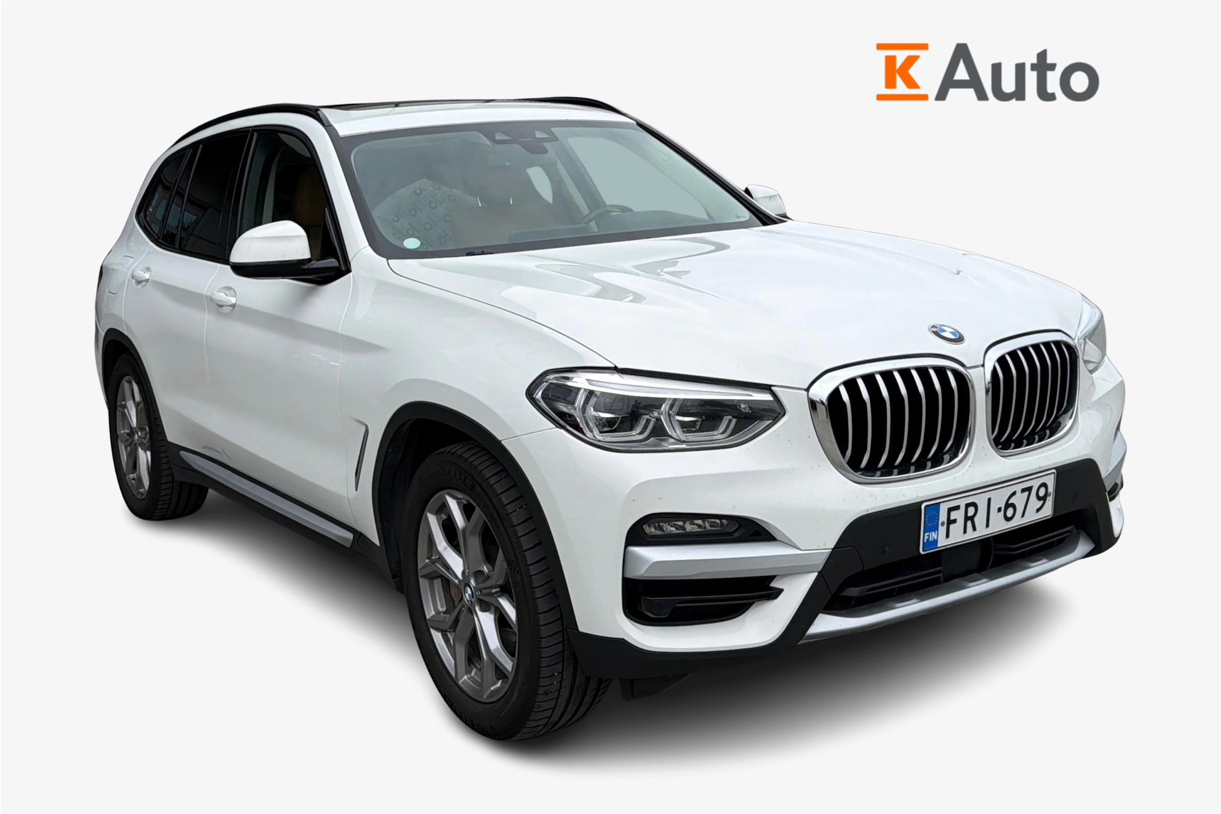 valkoinen BMW X3 2020 kuva 1.