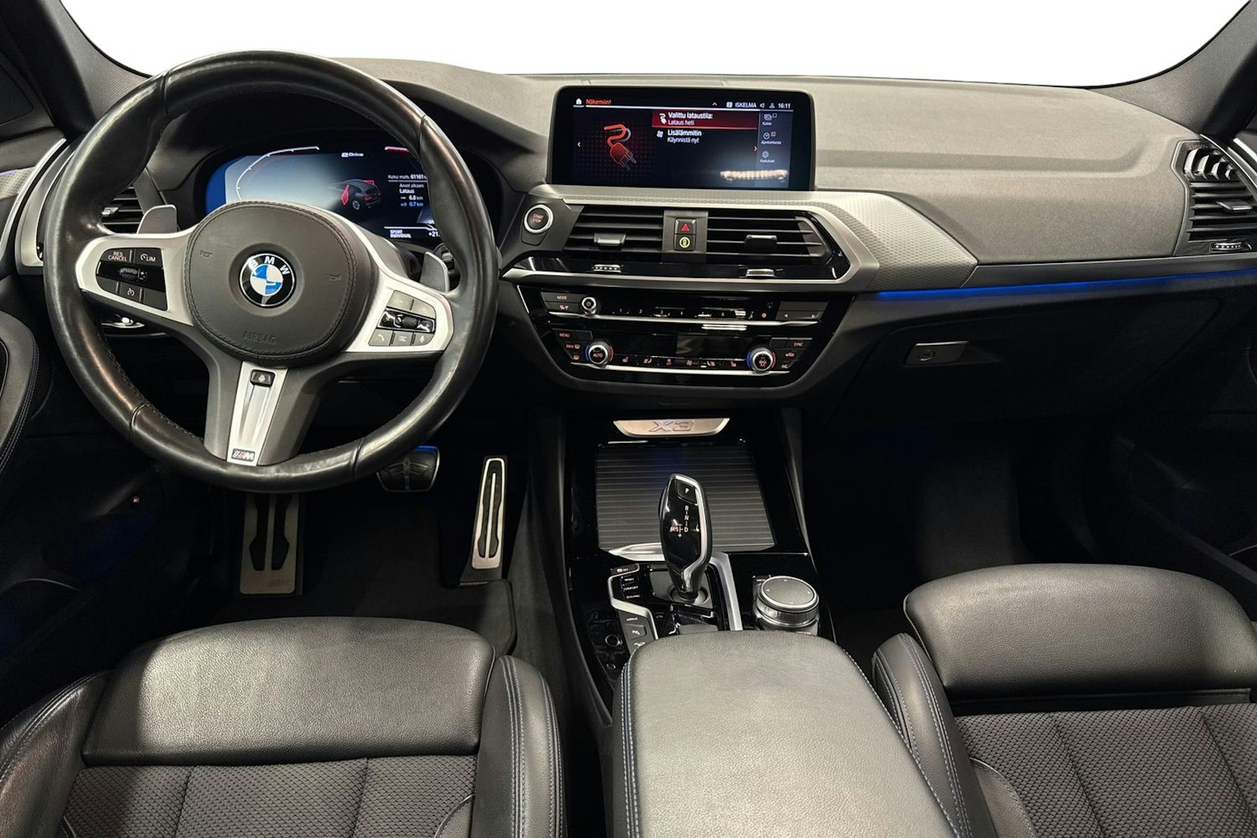 musta BMW X3 2021 kuva 9.