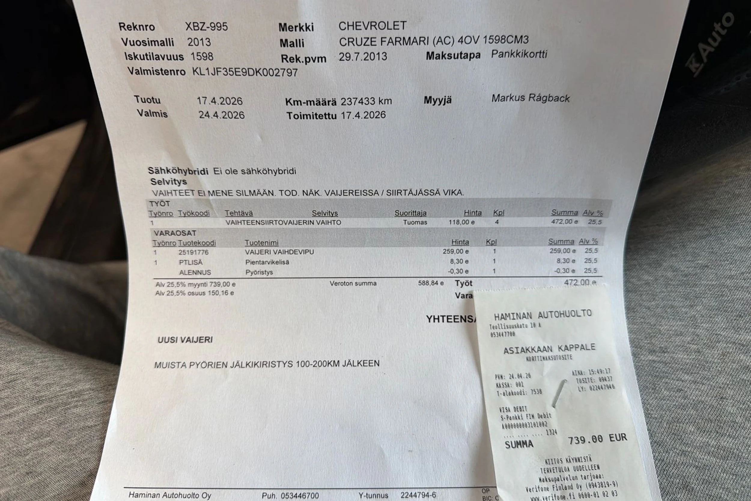 harmaa Chevrolet Cruze 2013 kuva 26.