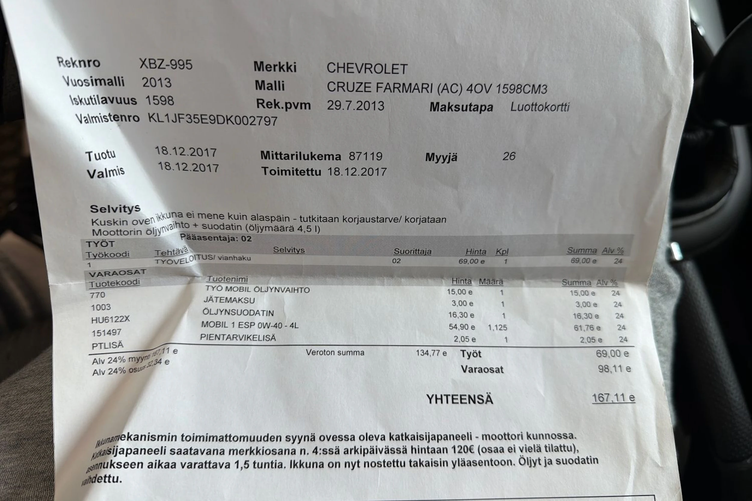 harmaa Chevrolet Cruze 2013 kuva 32.