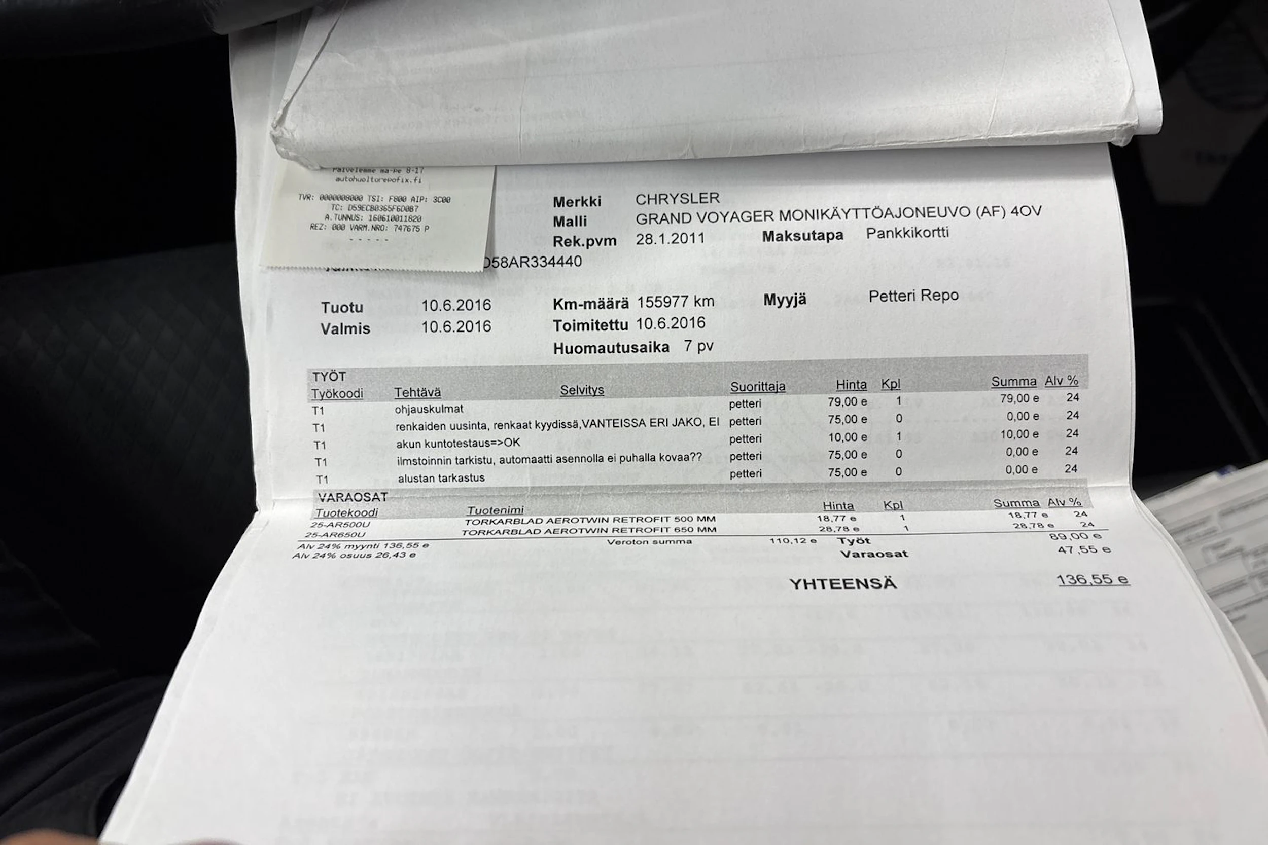 musta Chrysler Grand Voyager 2011 kuva 31.