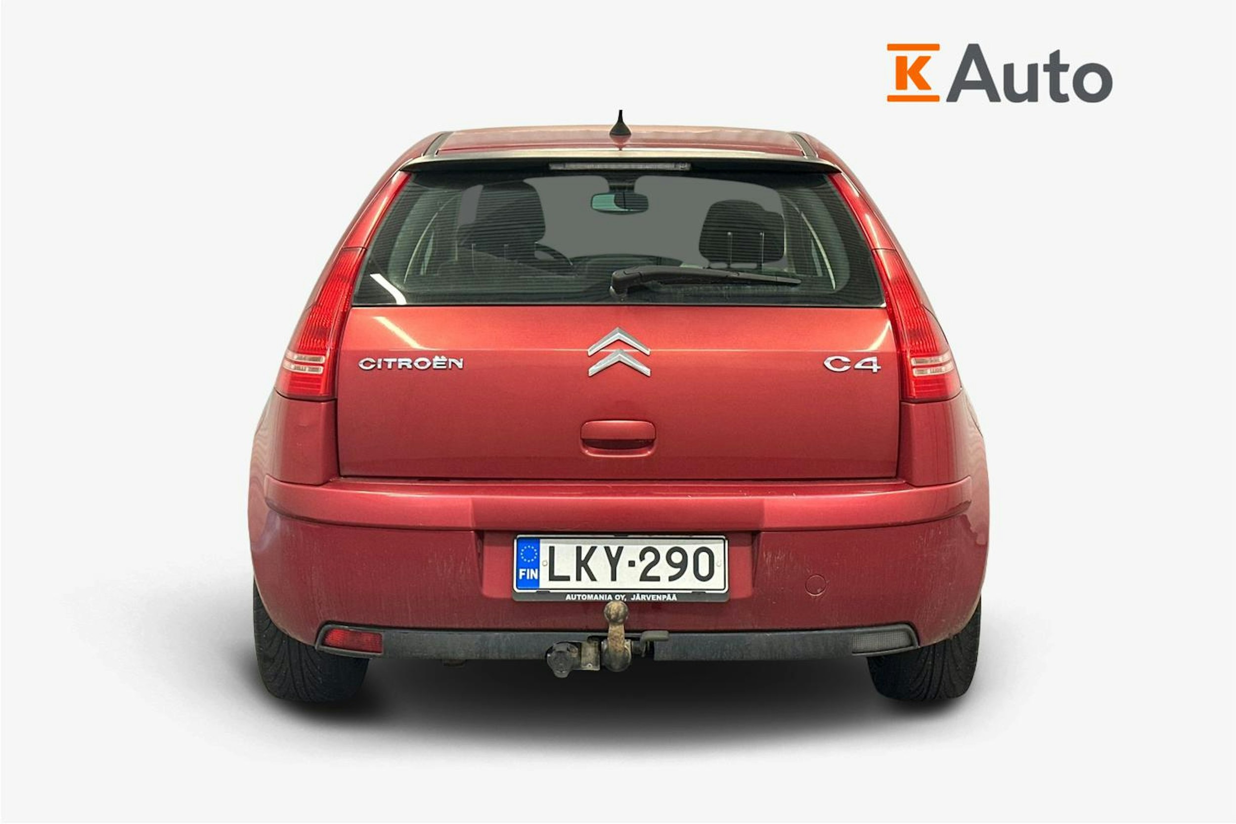 punainen Citroën C4 2007 kuva 3.