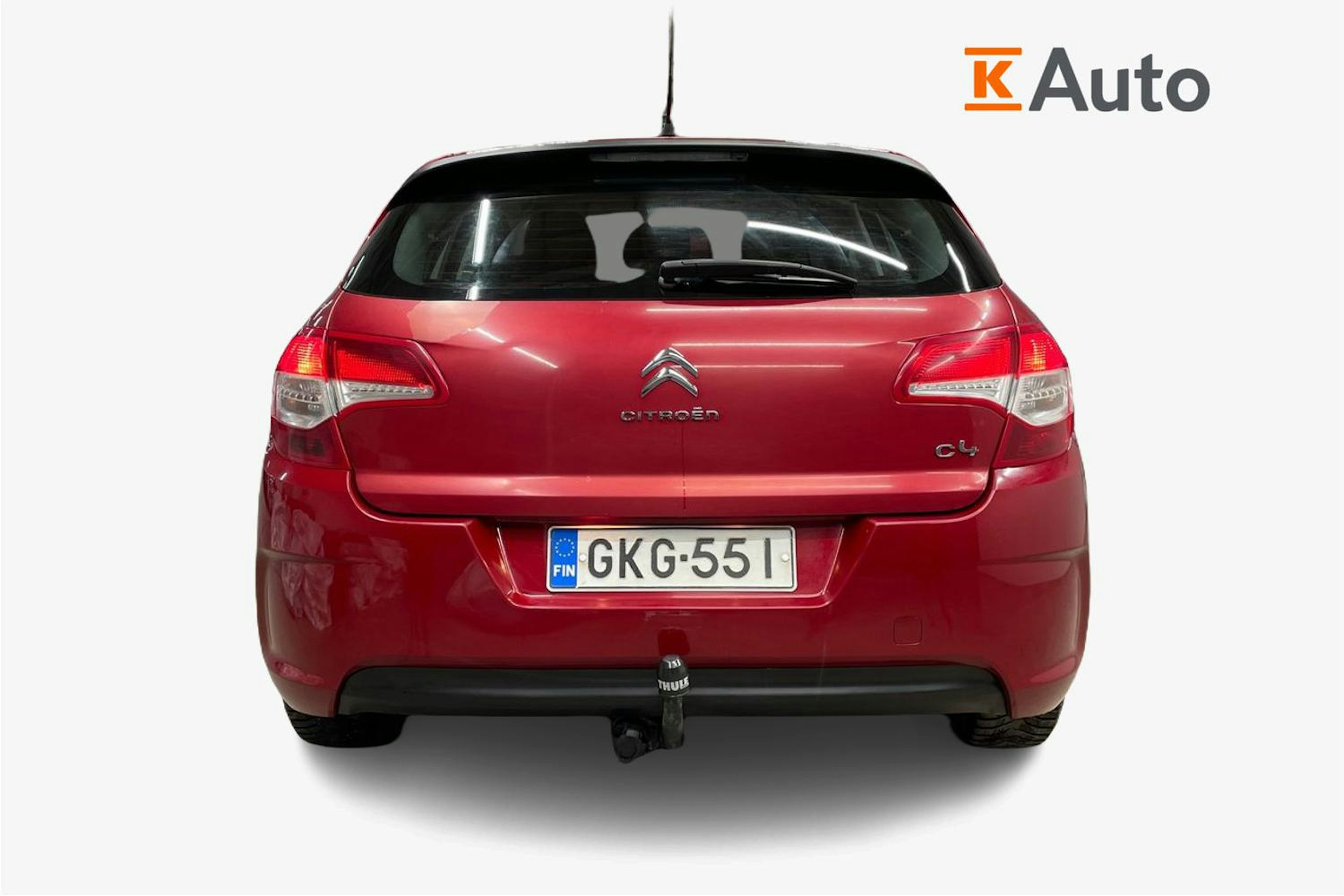 Punainen Citroën C4 2011 kuva 3.