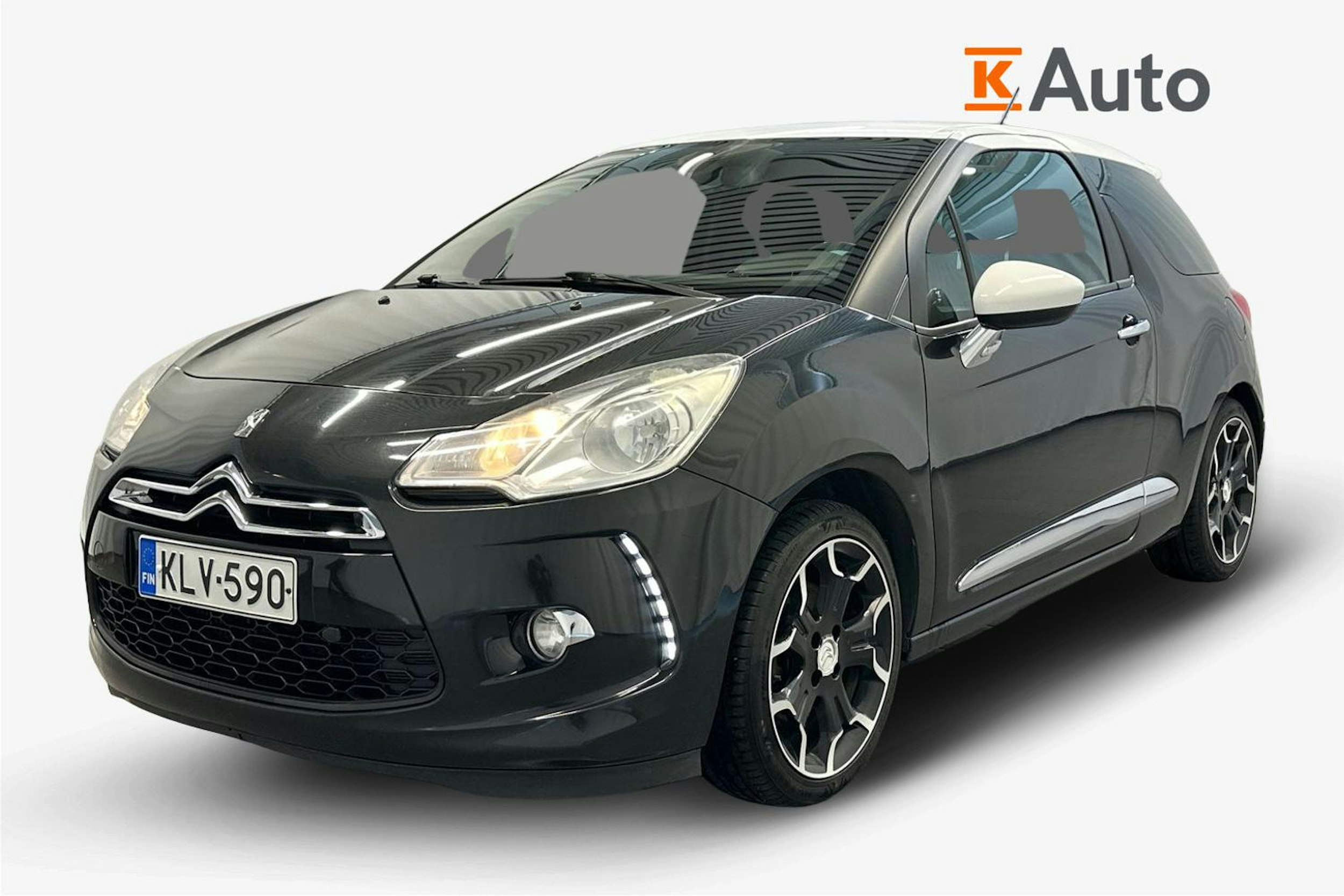 Musta Citroën DS3 2010 kuva 3.