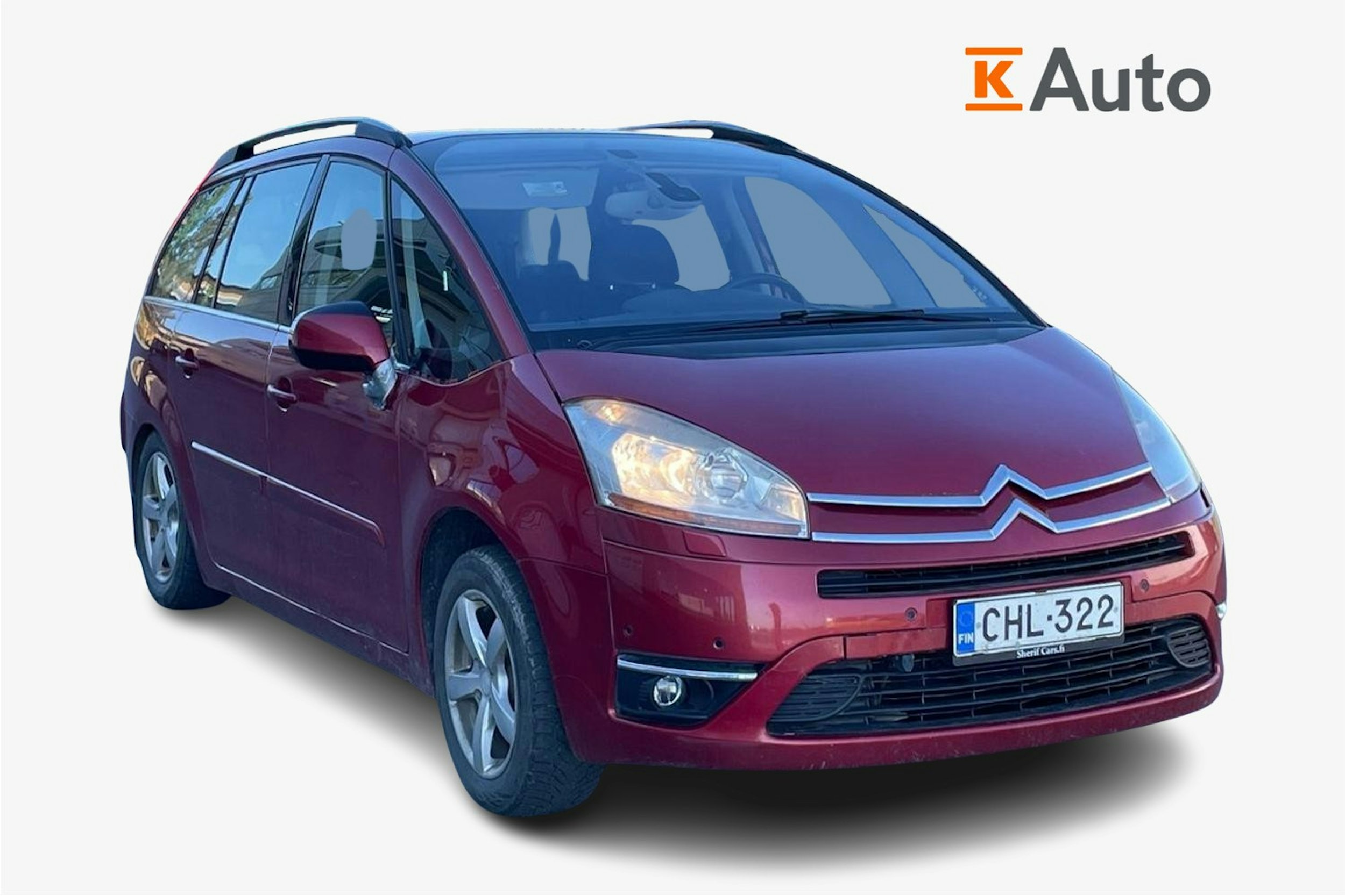 punainen Citroën Grand C4 Picasso 2009 kuva 1.