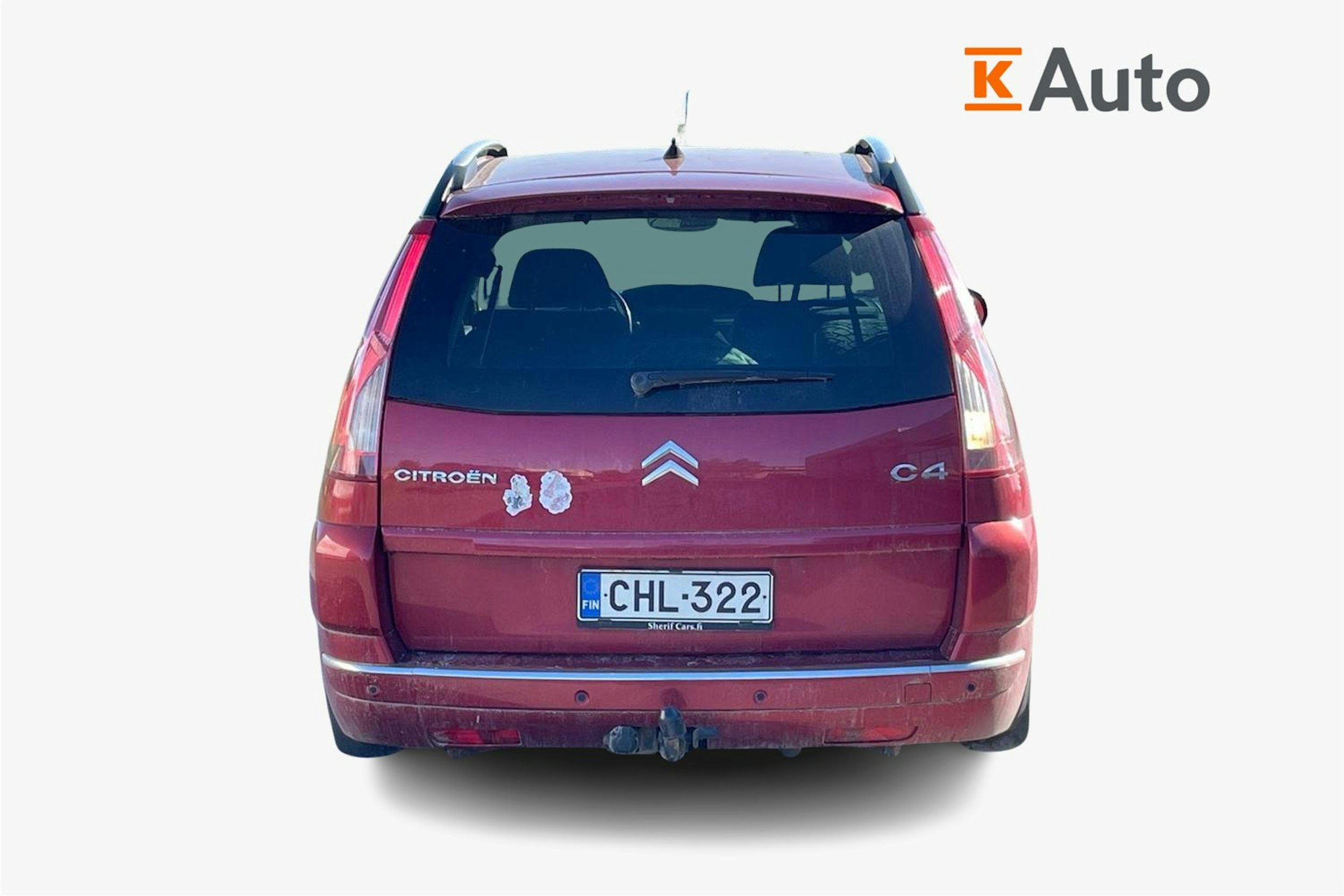 punainen Citroën Grand C4 Picasso 2009 kuva 3.
